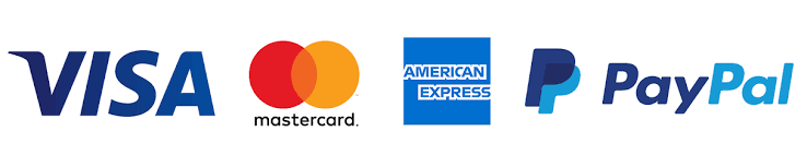 Visa, MasterCard, American Express, Stripe
